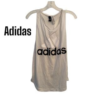 Adidas White Tank Top With Racerback XS